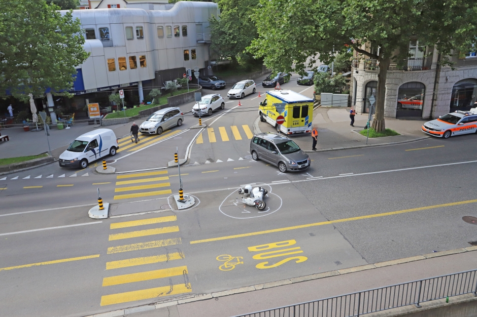Verkehrsunfall Rorschacher Strasse